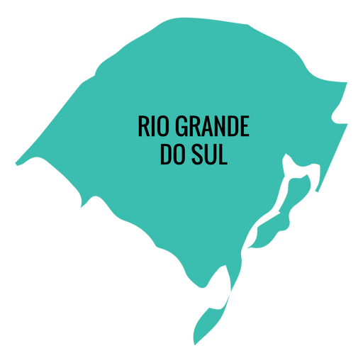 Mapa do estado do rio grande do sul Desenho PNG