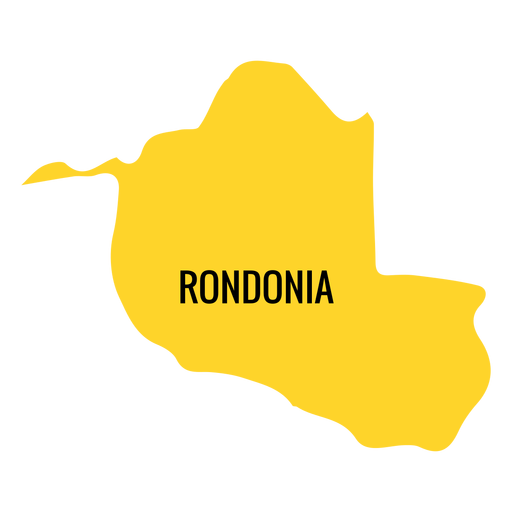 Mapa do estado de Rondônia Desenho PNG