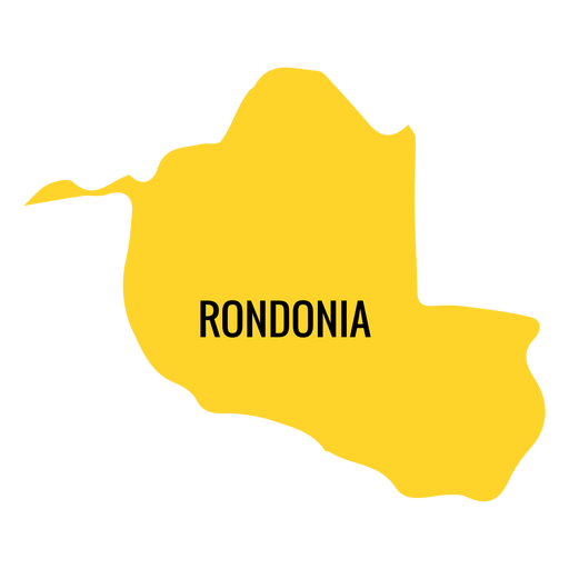 Rondonia state map PNG Design