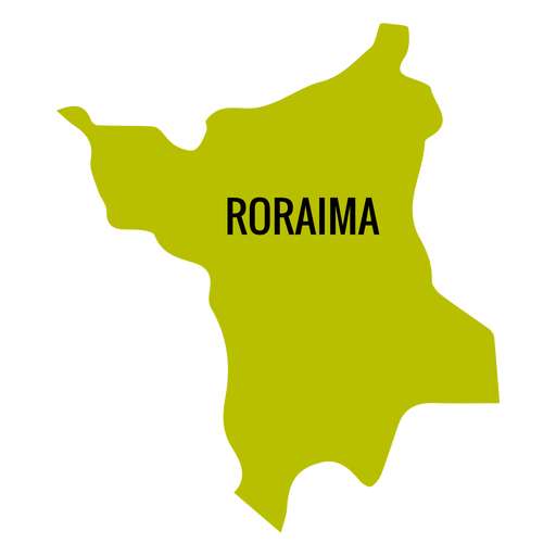 Roraima state map PNG Design