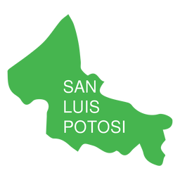 San luis potosi state map PNG Design