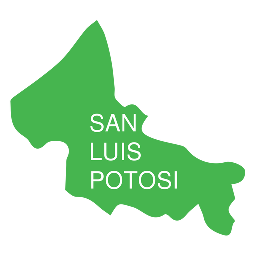 San Luis Potosi State Karte PNG-Design