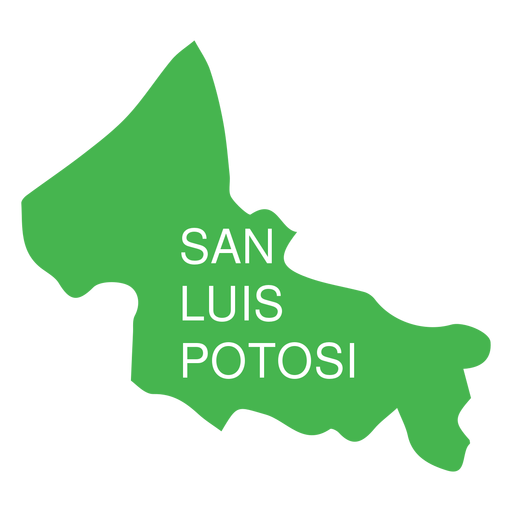 San luis potosi state map PNG Design