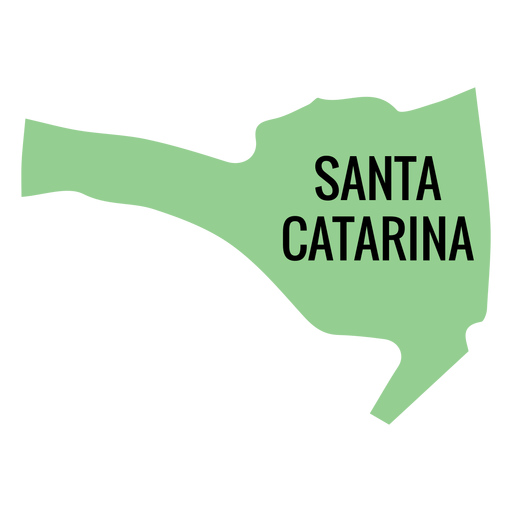 Santa catarina state map PNG Design