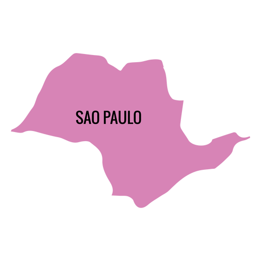Sao paulo state map PNG Design