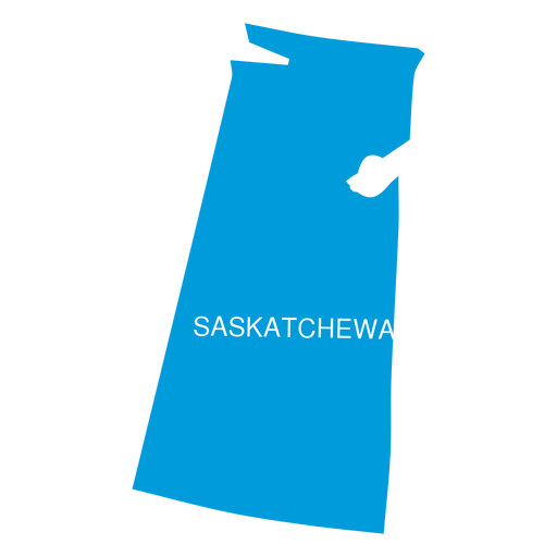 Mapa de la provincia de Saskatchewan Diseño PNG