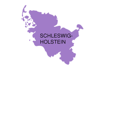 Mapa del estado de Schleswig Holstein Diseño PNG