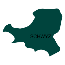 Schwyz Kantonskarte PNG-Design