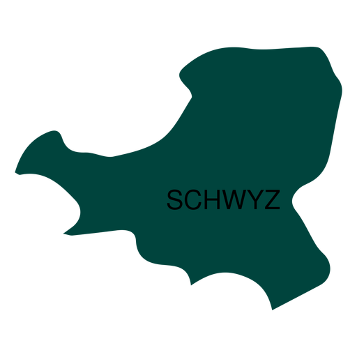 Mapa del cantón de Schwyz Diseño PNG