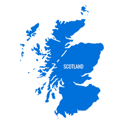 Scotland country map PNG Design
