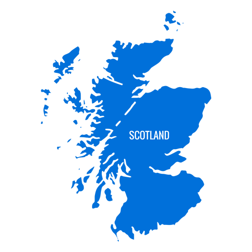 Escocia mapa del pa?s Diseño PNG
