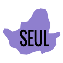 Seoul metropolitan city map PNG Design