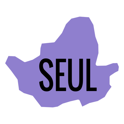 Mapa de la ciudad metropolitana de seúl Diseño PNG