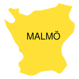 Mapa del condado de Skane Diseño PNG