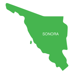 Mapa do estado de Sonora Desenho PNG