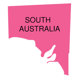 South australia state map PNG Design