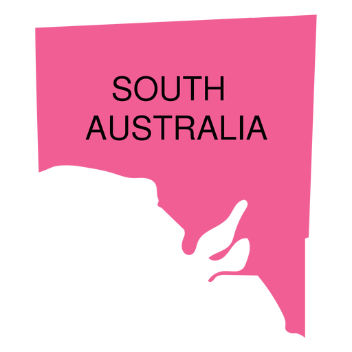 South australia state map PNG Design
