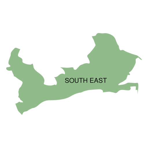 Mapa del distrito sureste Diseño PNG