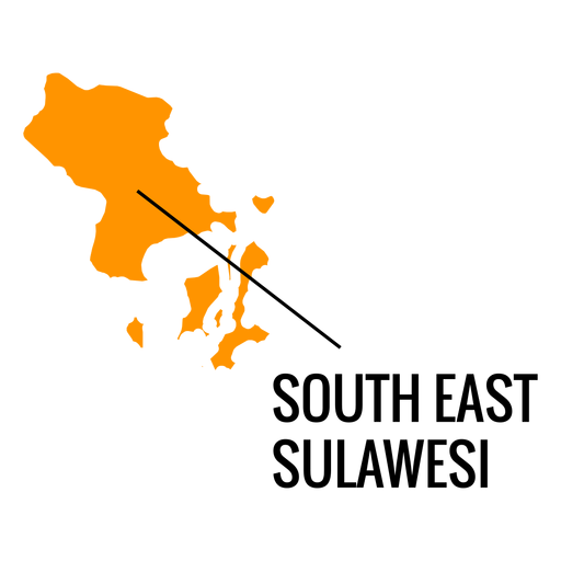 Karte der Provinz Südost-Sulawesi PNG-Design