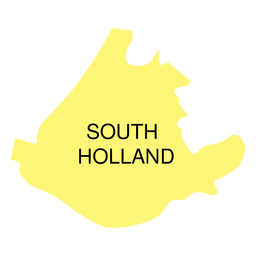 Mapa da província da Holanda do Sul Desenho PNG