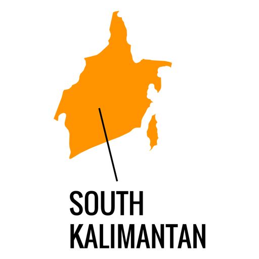 Mapa de la provincia de kalimantan del sur Descargar PNG/SVG transparente