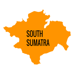 South sumatra province map PNG Design