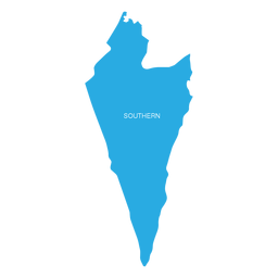 Southern israel district map PNG Design Transparent PNG