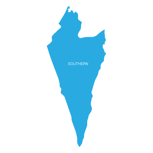 Mapa del distrito del sur de israel Diseño PNG