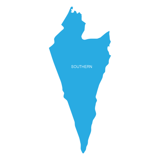 Southern israel district map PNG Design