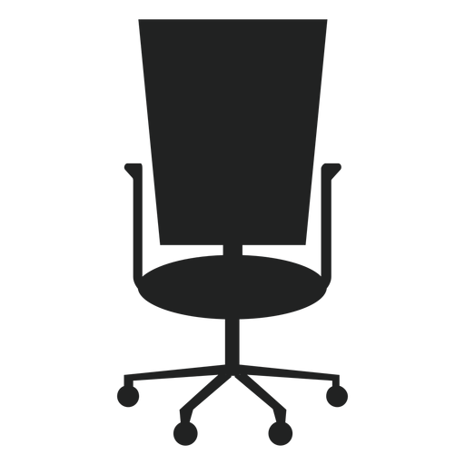 Square Back Office Chair Icon PNG & SVG Design For T-Shirts