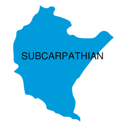Mapa da voivodia subcarpática Desenho PNG