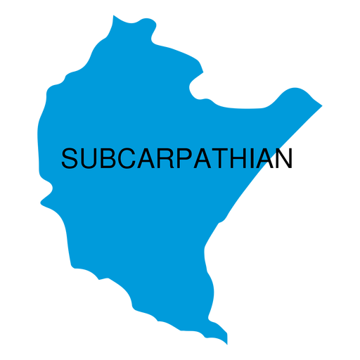 Subcarpathian voivodeship map PNG Design