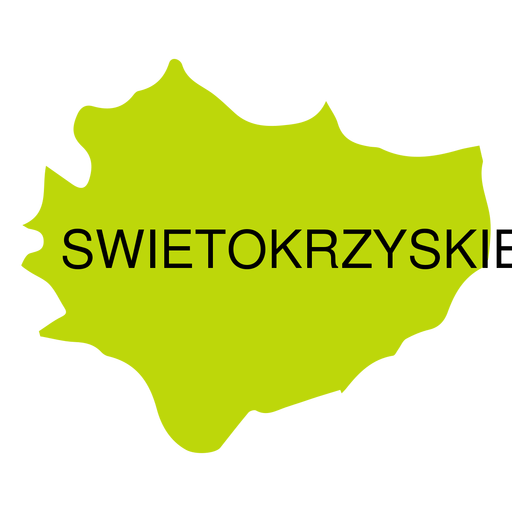 Mapa de voivodato de Swietokrzyskie Diseño PNG