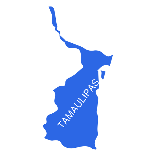 Tamaulipas state map PNG Design