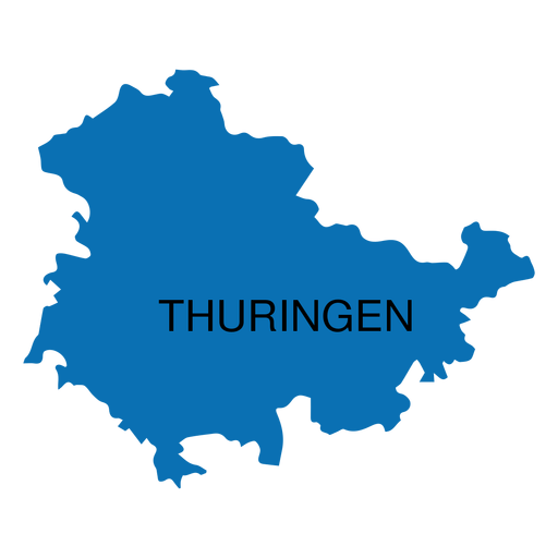 Thüringer Landeskarte PNG-Design