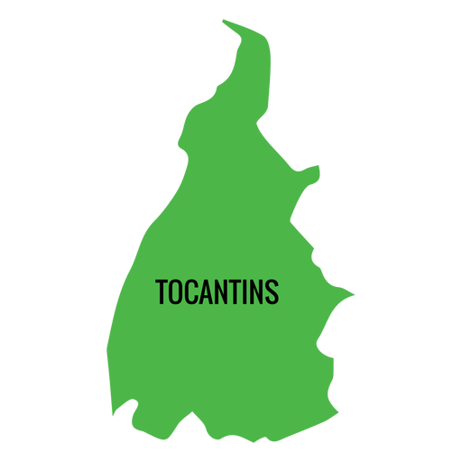 Tocantins state map PNG Design