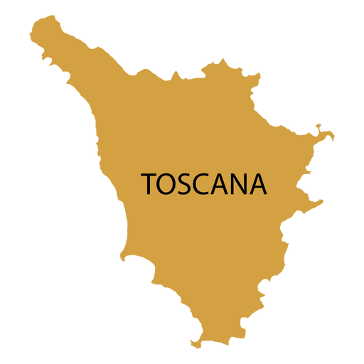 Mapa da região da Toscana Desenho PNG