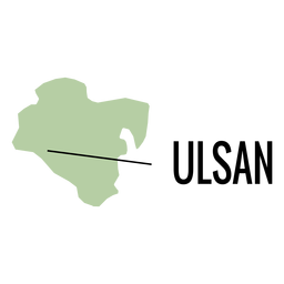 Mapa da cidade metropolitana de Ulsan Desenho PNG