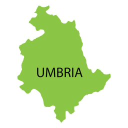 Mapa da região da Úmbria Desenho PNG