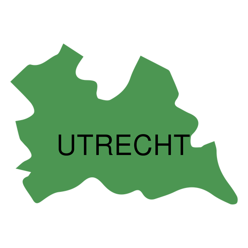 Mapa de la provincia de Utrecht Diseño PNG