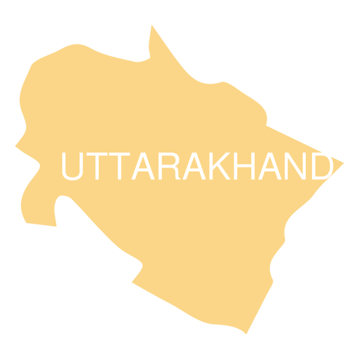 Uttarakhand state map - Transparent PNG & SVG vector file