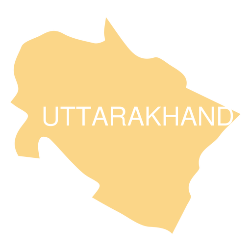 Uttarakhand-Zustandskarte PNG-Design