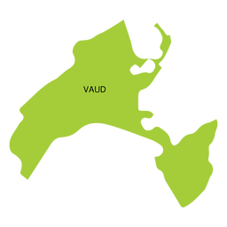 Vaud canton map PNG Design