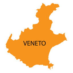 Mapa da região de Veneto Desenho PNG