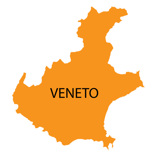 Karte der Region Venetien PNG-Design