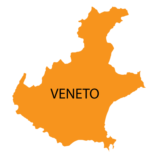 Mapa da regi?o de Veneto Desenho PNG