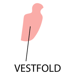 Vestfold Grafschaftskarte PNG-Design