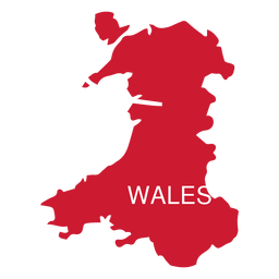 Mapa do país de Gales Desenho PNG