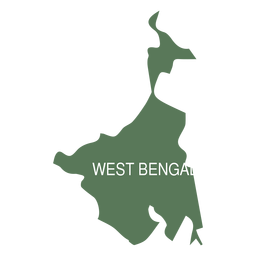 Mapa do estado de Bengala Ocidental Desenho PNG