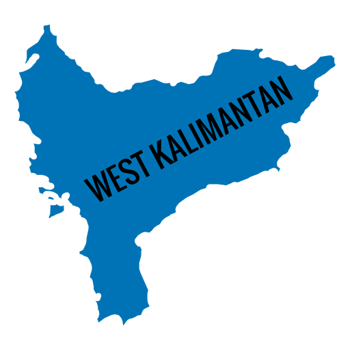 Mapa de la provincia de Kalimantan Occidental  Descargar 